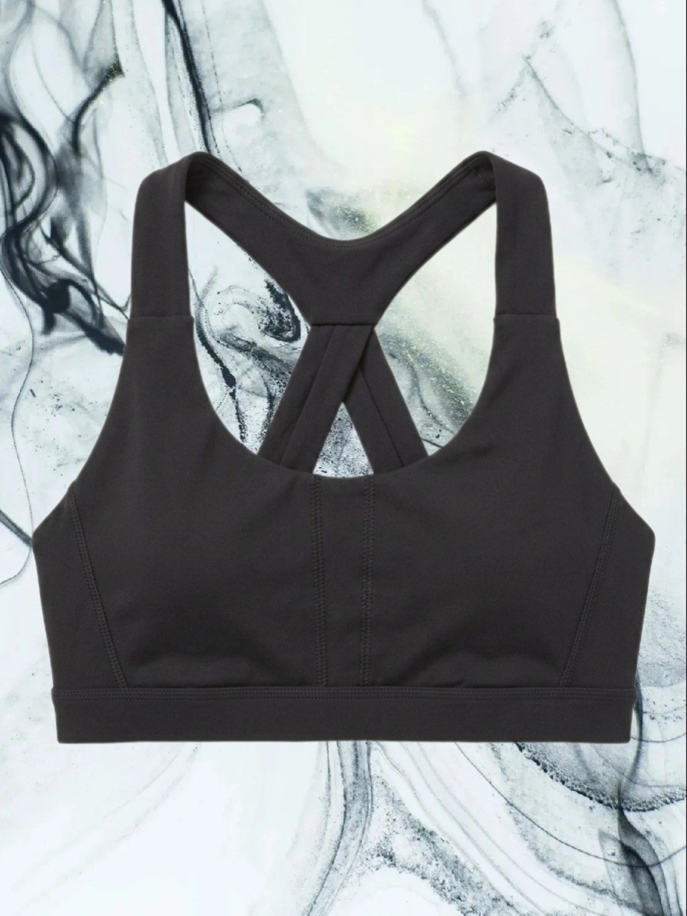 Zuala Black Medium Support Racerback Sports Bra - Size L - NWOT